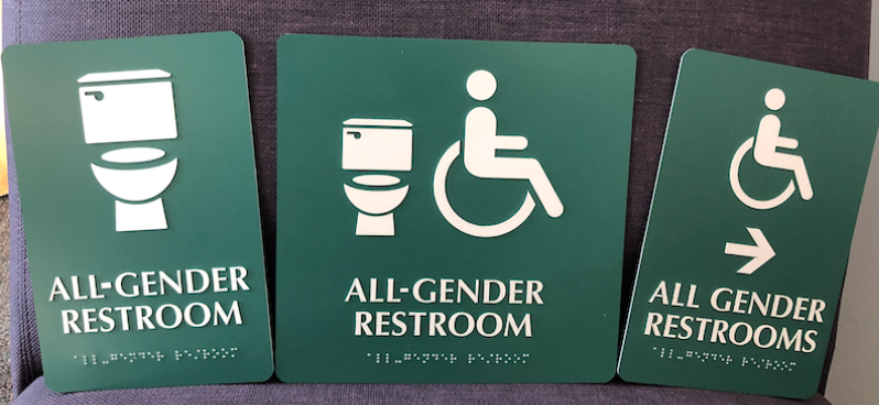 New Restroom Signs